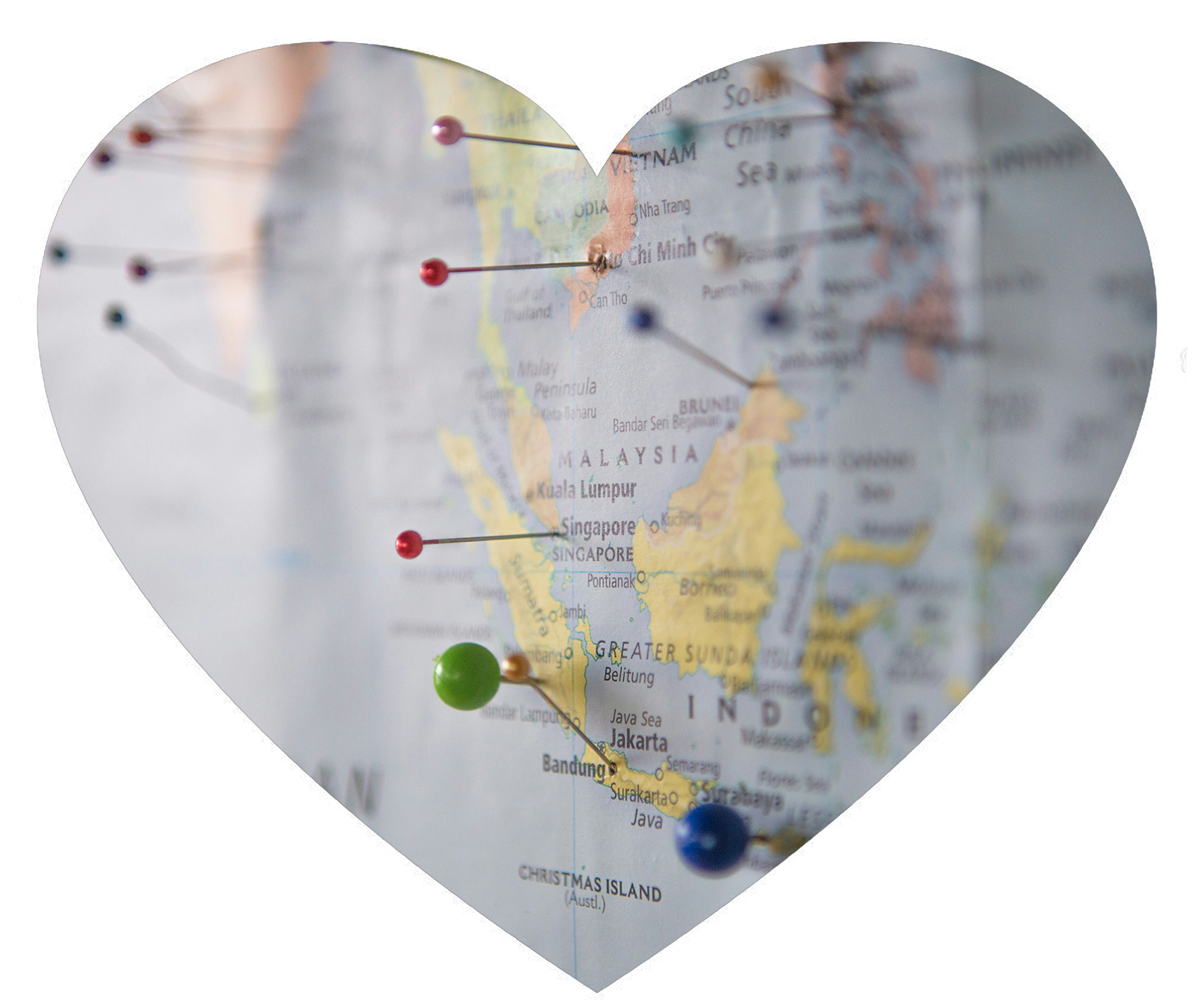 World map showing global reach